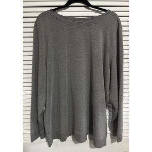 Torrid Active Lace Up Back Gray‎ Sweatshirt Size 3